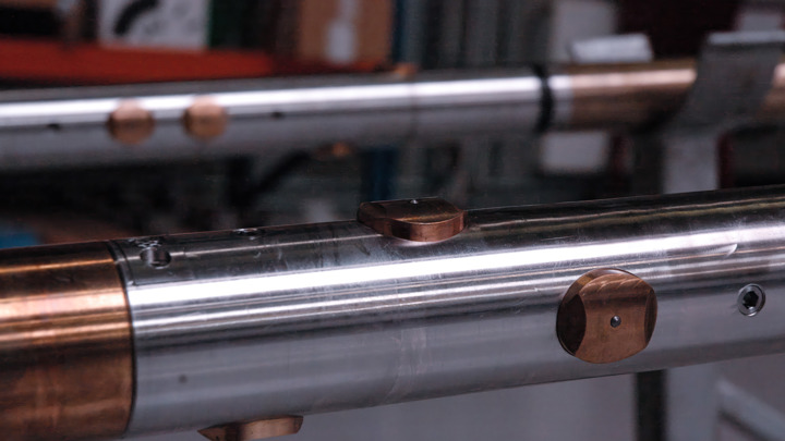 Close-up of the new Well Stroker XXS tool, designed to save rig time during downhole operations.