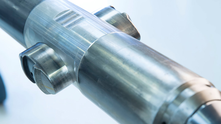 Close up of Well Key 325 tool used to shift two sliding sleeves in an upside down well completion.