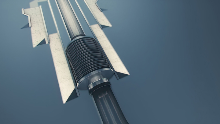 Cross-section view of 1214WAB annular barrier providing isolation to prevent sustained casing pressure (SCP).