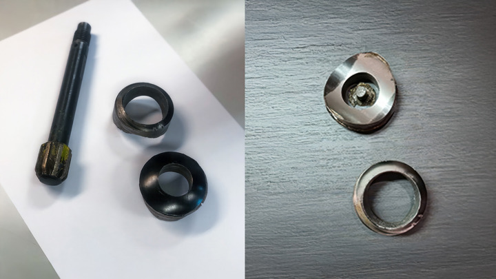 Recovered components after Well Miller CVF operation to restore production in extended-reach well.