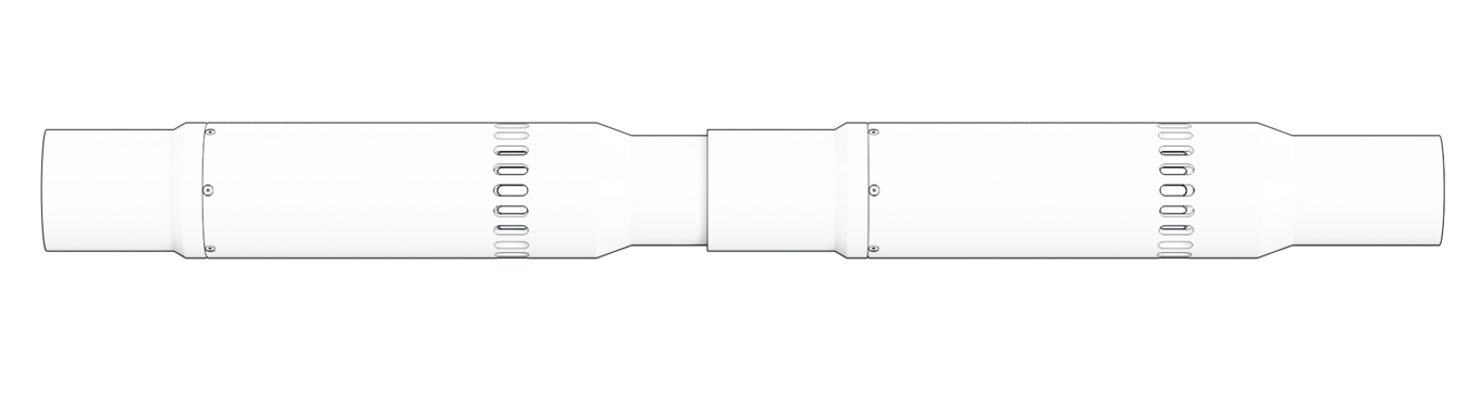 Schematics of WFV - DP (Welltec Flow Valve with Dual Position).