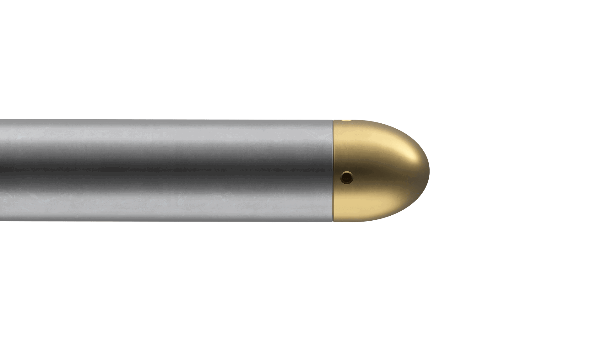 Welltec Lateral Intervention Tool (WellLIT) with a metallic body and gold-colored end piece, designed for precise downhole interventions.