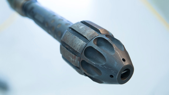 Close-up of a custom-designed milling bit used for nipple profile removal, contributing to increased production efficiency.