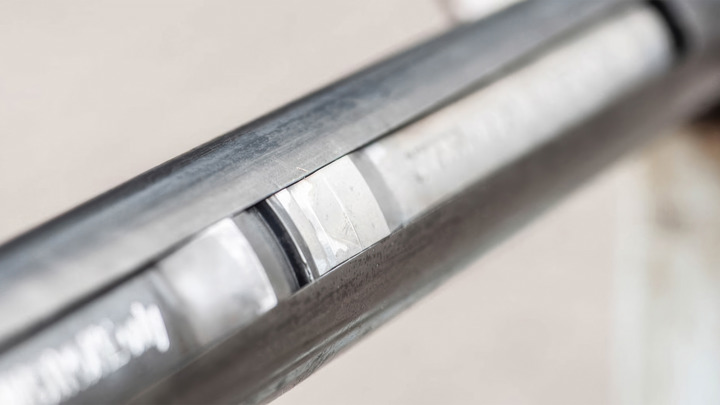 Close up of a Well Key tool used for downhole mechanical operations, showcasing its precision design and robust build.